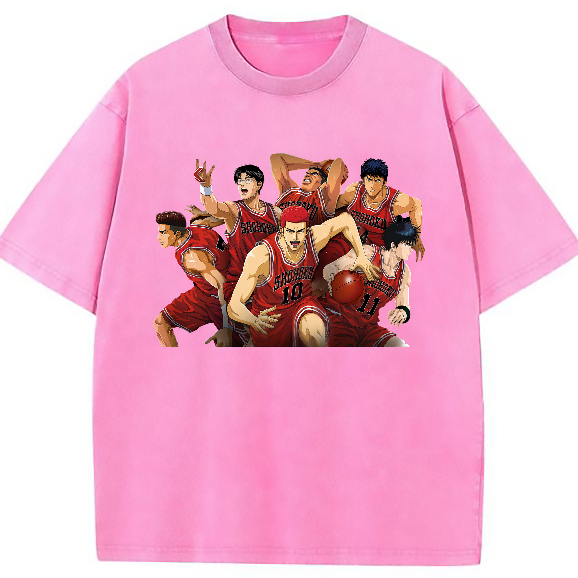 （画像用） SLAM DUNK／スラムダンク 綿100% ヴィンテージ風 半袖Tシャツ（フロントプリント）